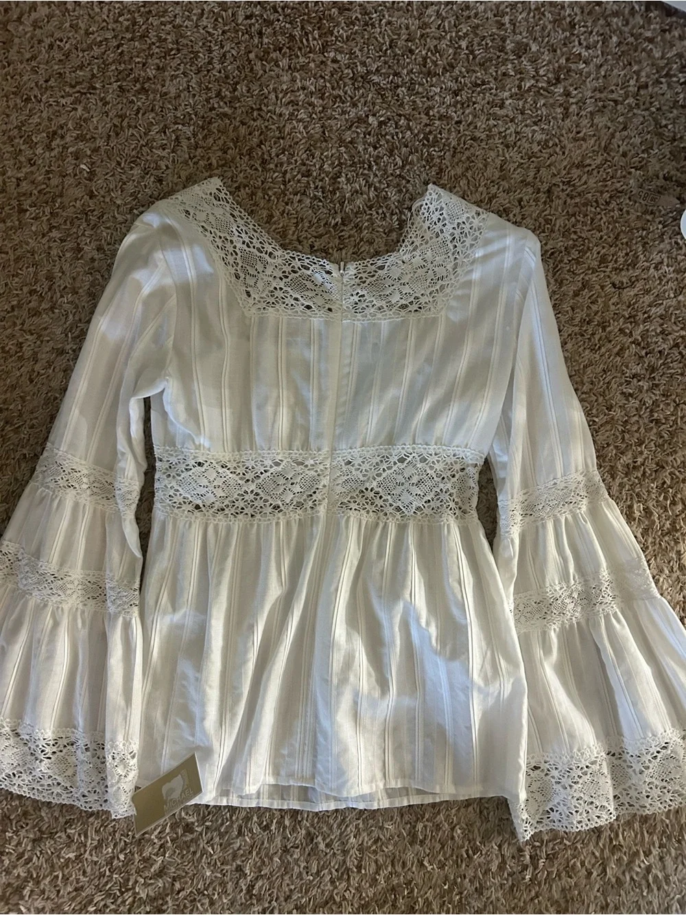NWT Michael Kors Blouse Top 8 White